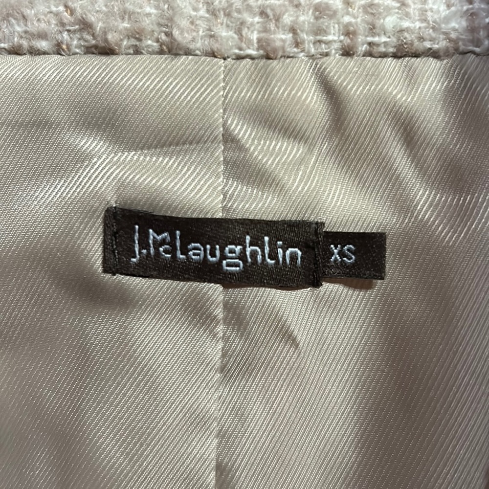 J. McLaughlin Cream Blazer